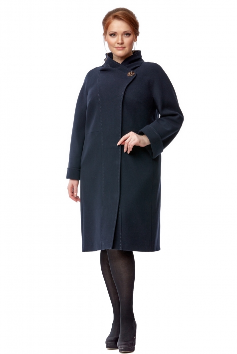 Женское пальто из текстиля с воротником 8000887