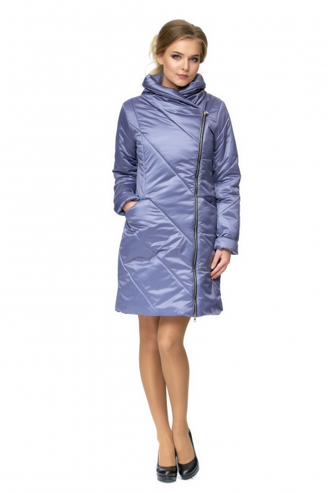 Женское пальто из текстиля с воротником 8001010