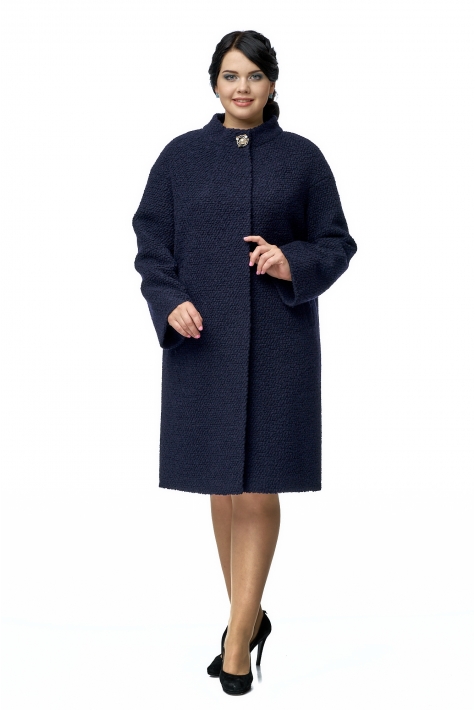 Женское пальто из текстиля с воротником 8001077