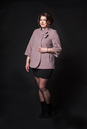 Женское пальто из текстиля с воротником 8001750-3