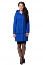 Женское пальто из текстиля с капюшоном 8001850