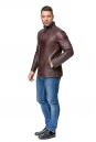 Мужская кожаная куртка из натуральной кожи с воротником 8002155-2