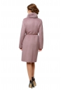 Женское пальто из текстиля с воротником, отделка песец 8002623-3