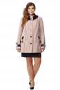 Женское пальто из текстиля с воротником 8002663