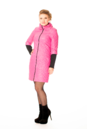 Женское пальто из текстиля с воротником 8002938