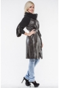 Женское кожаное пальто из натуральной кожи с воротником 8006021-2