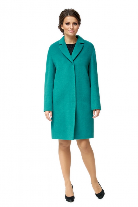 Женское пальто из текстиля с воротником 8008300