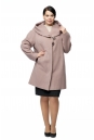 Женское пальто из текстиля с капюшоном 8009446