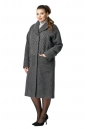 Женское пальто из текстиля с воротником 8009765