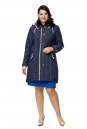 Женское пальто из текстиля с капюшоном 8010419-2