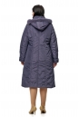 Женское пальто из текстиля с капюшоном, отделка песец 8010498-3