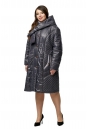Женское пальто из текстиля с капюшоном 8010525-2
