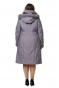Женское пальто из текстиля с капюшоном, отделка песец 8010527-3