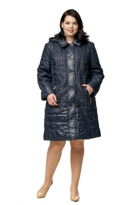 Женское пальто из текстиля с капюшоном 8010539