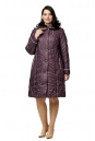 Женское пальто из текстиля с капюшоном 8010544