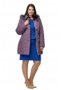 Куртка женская из текстиля с капюшоном, отделка песец 8010591-2