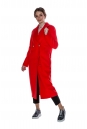 Женское пальто из текстиля с воротником 8011526-2