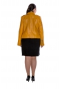 Женская кожаная куртка из натуральной кожи с воротником 8011616-3