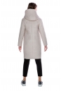 Женское пальто из текстиля с капюшоном 8011621-3