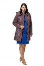 Женское пальто из текстиля с капюшоном 8011897