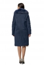 Женское пальто из текстиля с воротником, отделка песец 8011932-3