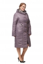 Женское пальто из текстиля с капюшоном, отделка искусственный мех 8012383-2