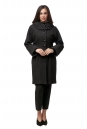 Женское пальто из текстиля с капюшоном 8012477