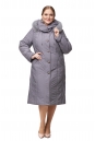 Женское пальто из текстиля с капюшоном, отделка песец 8012659-2