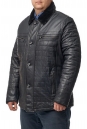 Мужская кожаная куртка из натуральной кожи с воротником, отделка овчина 8014429-2