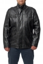 Мужская кожаная куртка из эко-кожи с воротником 8014443