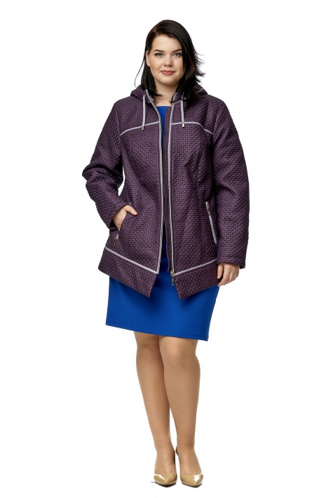 Куртка женская из текстиля с капюшоном 8014723