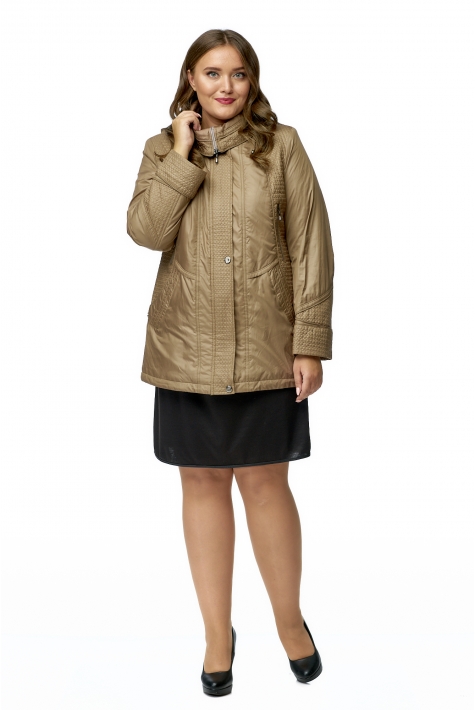 Куртка женская из текстиля с капюшоном 8014762