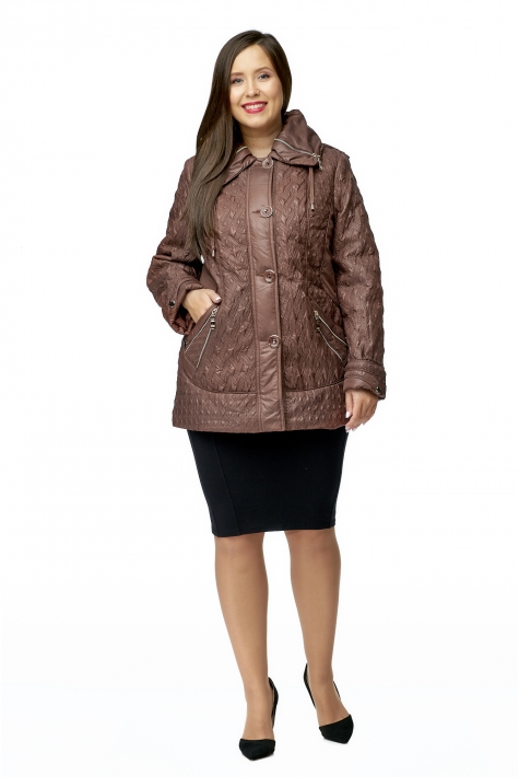 Куртка женская из текстиля с капюшоном 8014766