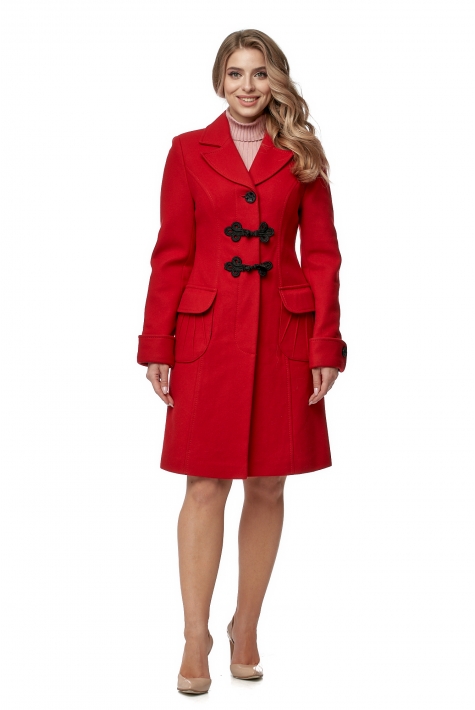 Женское пальто из текстиля с воротником 8016052