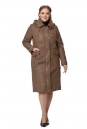 Женское пальто из текстиля с капюшоном 8019810-2
