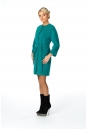 Женское пальто из текстиля без воротника 8020441-2