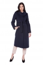 Женское пальто из текстиля с воротником 8021771