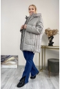 Женское пальто из текстиля с капюшоном 8024078-4