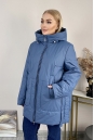 Женское пальто из текстиля с капюшоном 8024079-2