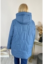 Женское пальто из текстиля с капюшоном 8024079-7