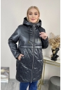 Женское пальто из текстиля с капюшоном 8024090-2