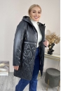 Женское пальто из текстиля с капюшоном 8024090-3